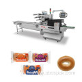 Automatic plain bagel flow food packing machine